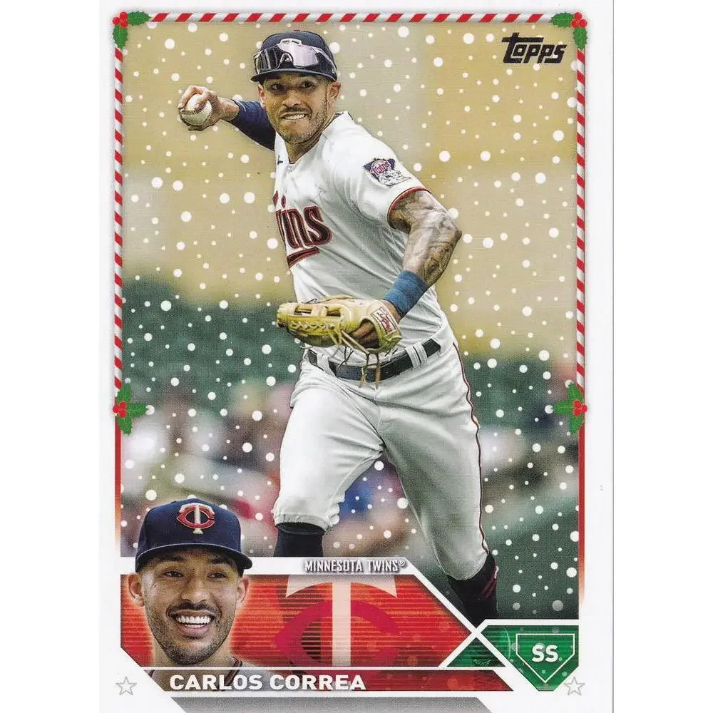 2023 Topps Holiday Carlos Correa H36 Minnesota Twins